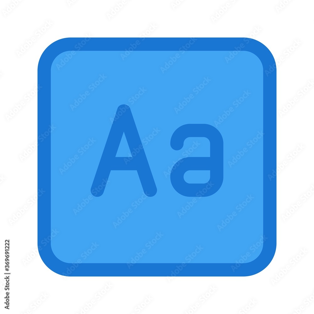 Text editor button, font size adjustment icon - vector illustration. Text editor button, font size adjustment icon - vector illustration.