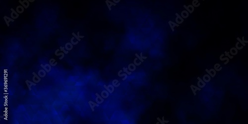Dark BLUE vector template with lines, triangles. © Guskova