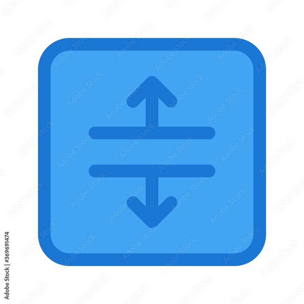 Text editor font height adjust icon - vector illustration. Text editor font height adjust icon - vector illustration.
