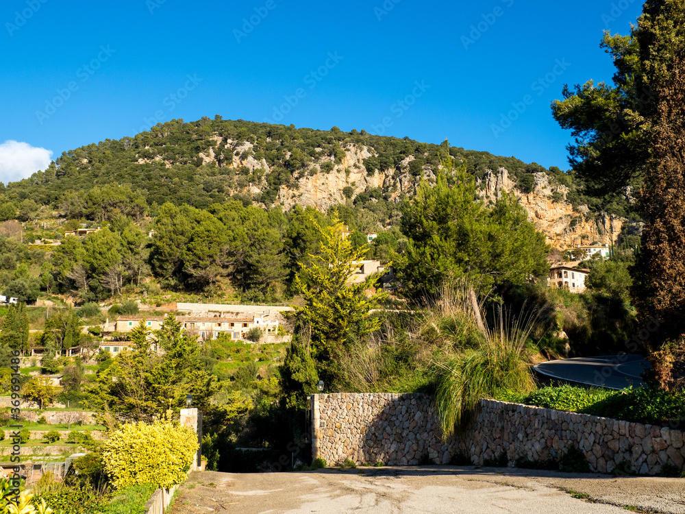 panoramic view of the village of provence valldemossa