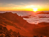 Sunrise in the Hawaiian Islands.