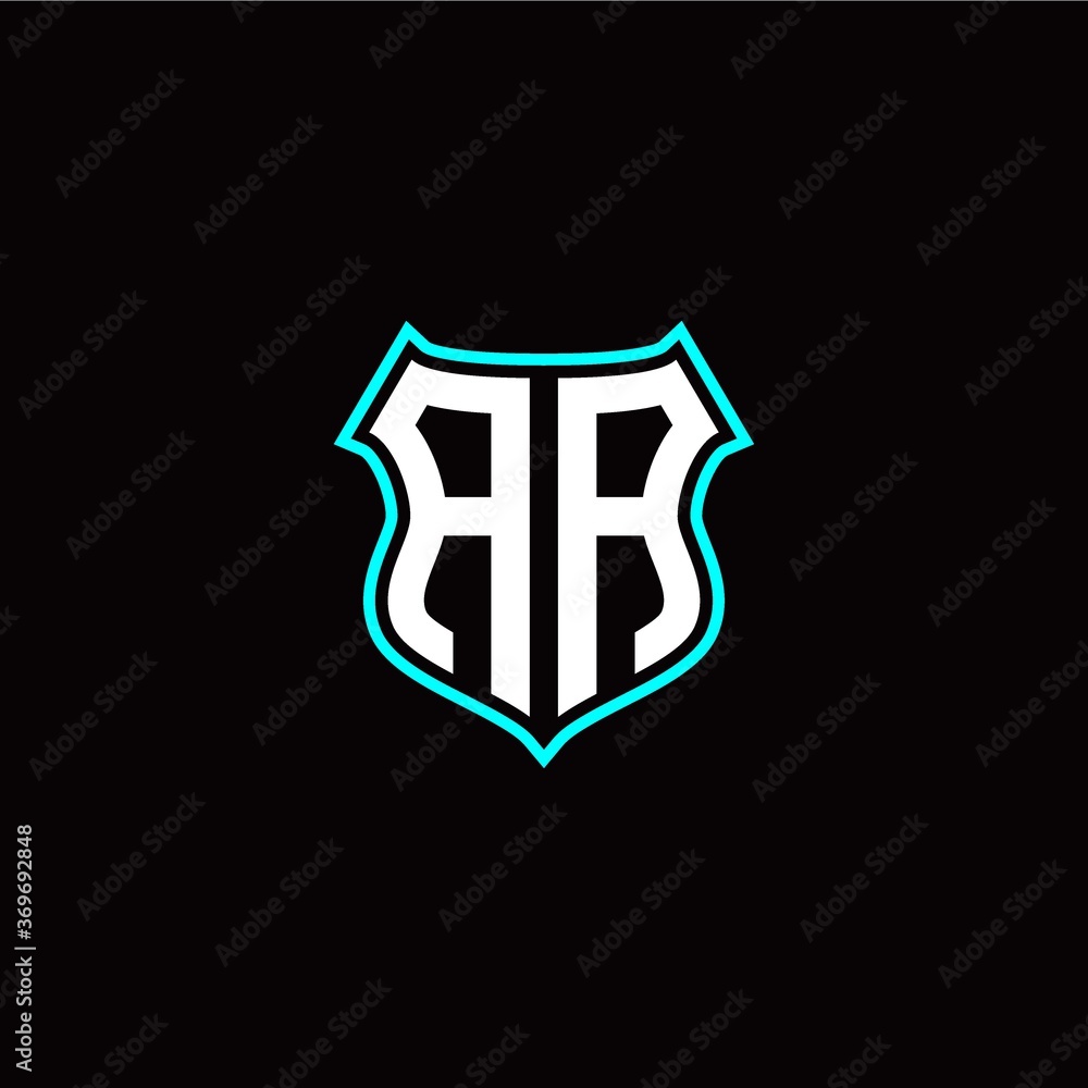 A A initials monogram logo shield designs modern A A initials monogram logo shield designs modern