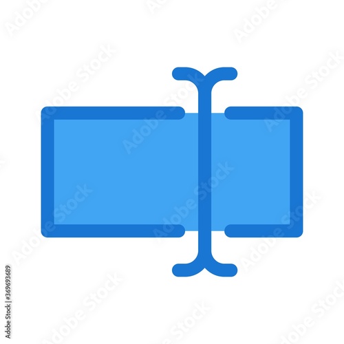 Text selection cursor icon - vector illustration. Text pointer, text editor button.