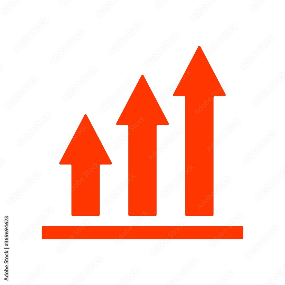 Career growth arrows icon. Employee development symbol. Career growth arrows icon. Employee development symbol.