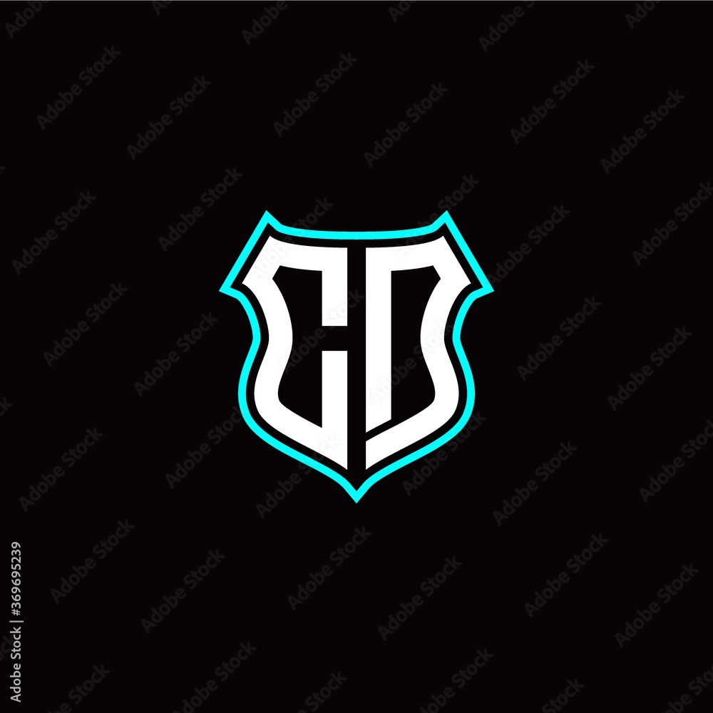 C D initials monogram logo shield designs modern C D initials monogram logo shield designs modern