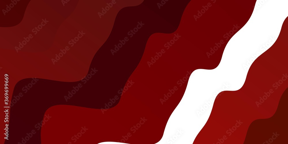 Dark Red vector background with wry lines. Illustration in abstract style with gradient curved.  Smart design for your promotions.