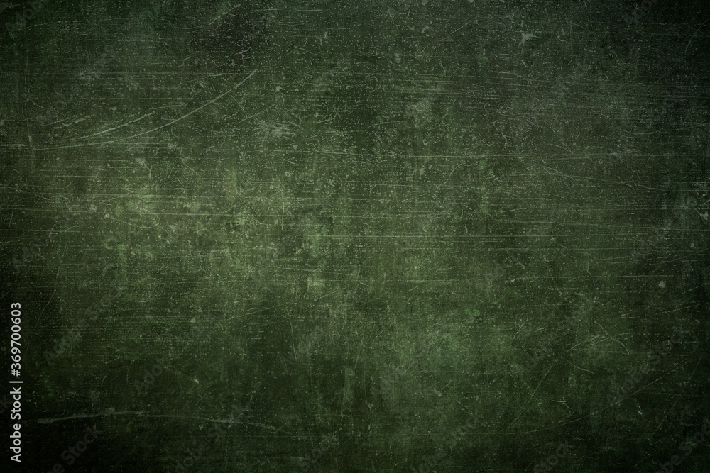 Dark green scraped wall