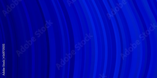 Light BLUE vector backdrop with curves. Abstract gradient illustration with wry lines. Pattern for busines booklets, leaflets