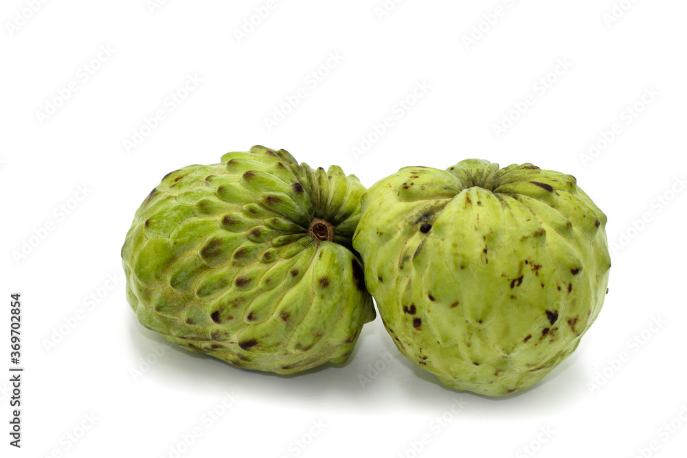Fresh Sugar Apple or Australia Custard apple with isolated on white background. Fresh Sugar Apple or Australia Custard apple with isolated on white background.