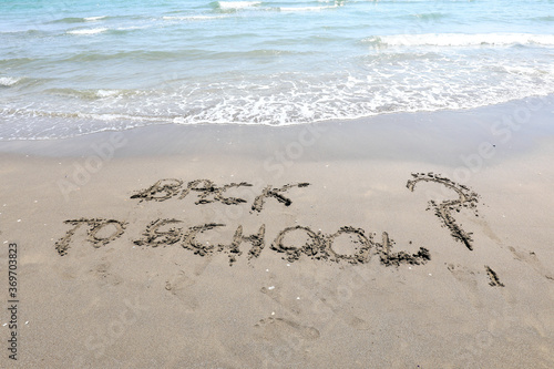 The Back to School on the beach