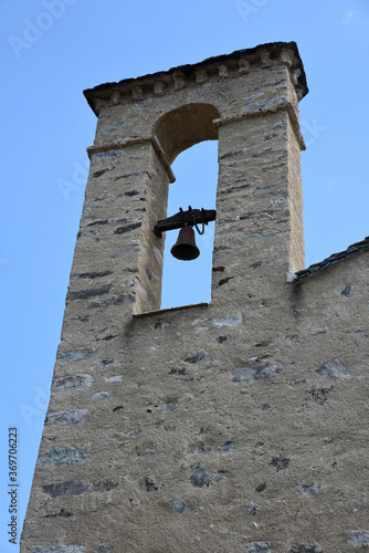 Clocher de la chapelle San Pantaleone de Gavignano, Corse photo