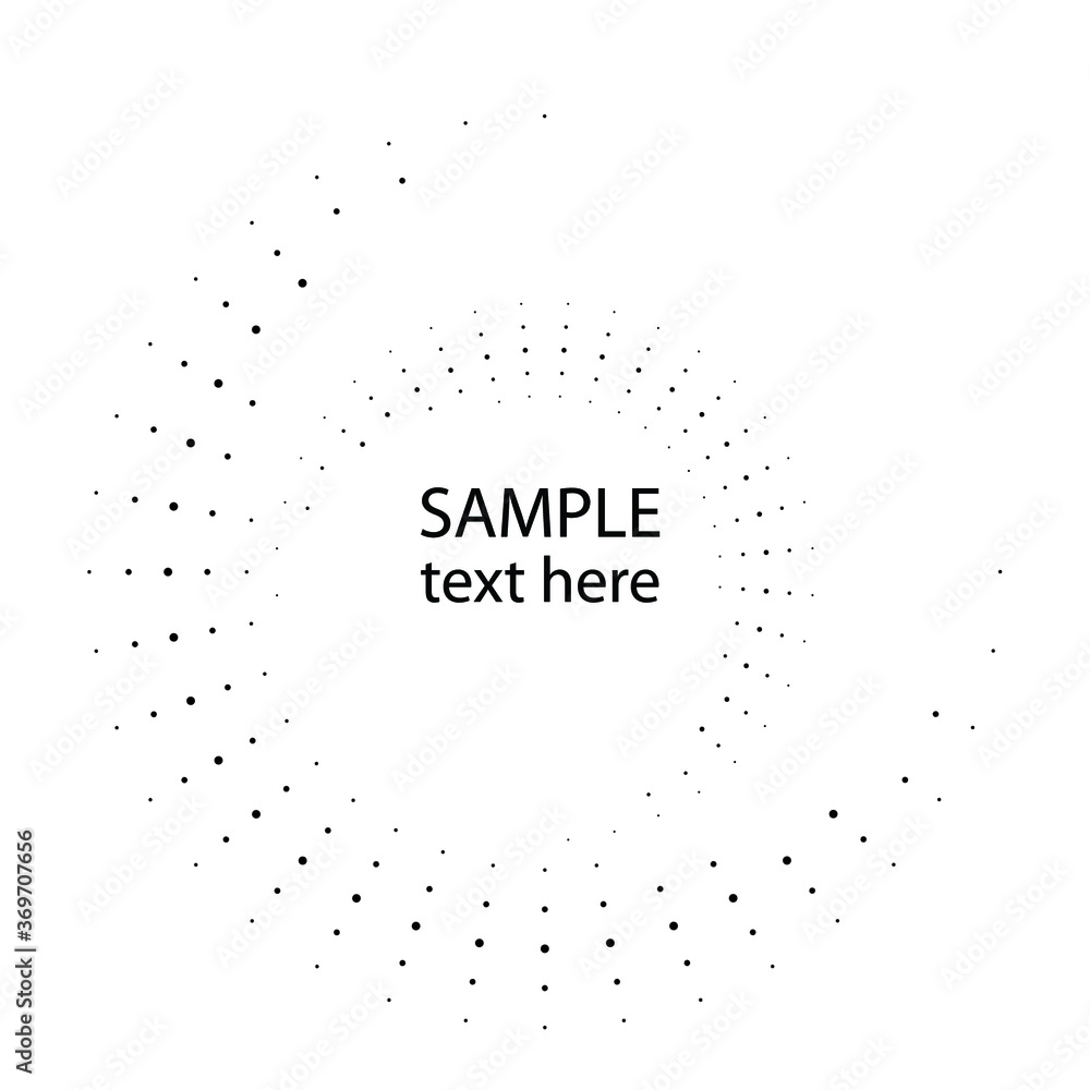 Halftone dots in circle form. round logo . vector dotted frame . design element Halftone dots in circle form. round logo . vector dotted frame . design element