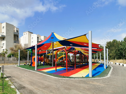Modern playground in Israel © Nika Lerman