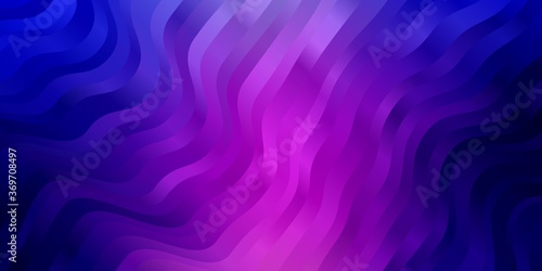 Light Blue, Red vector background with wry lines. Colorful illustration in circular style with lines. Pattern for websites, landing pages.