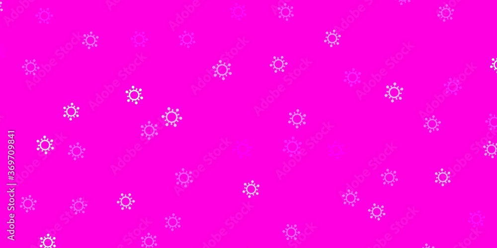 Light pink vector template with flu signs. Light pink vector template with flu signs.