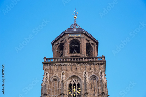 Deventer, Netherlands - July 11 2020: The Great Church in the center of Town. photo