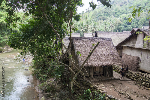 21 December 2008, Banten, West Java, Indonesia: Houses Made of Bamboo and Rattan at Baduy Tribe Village