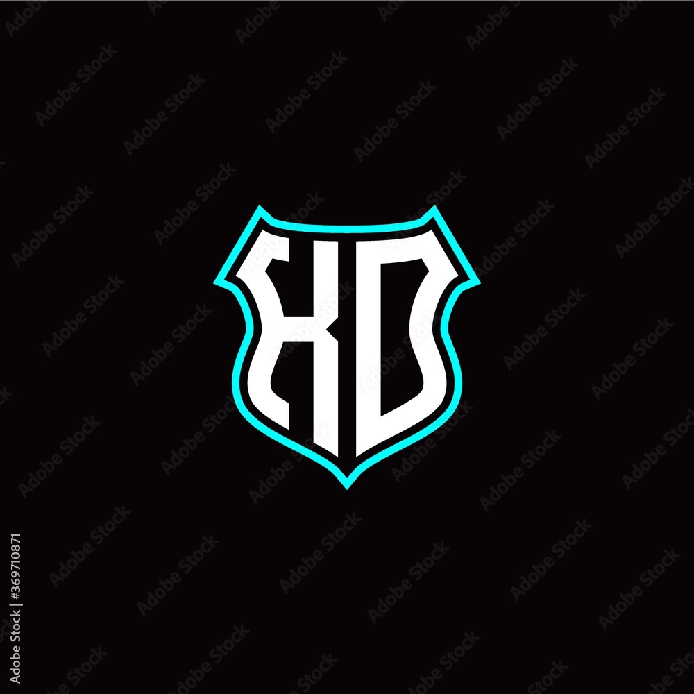 K O initials monogram logo shield designs modern K O initials monogram logo shield designs modern