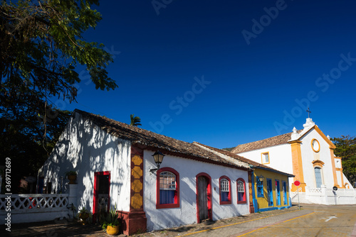 Typical colonial (Portuguese) house in Santo Antonio de Lisboa village, tourist destination in Florianopolis