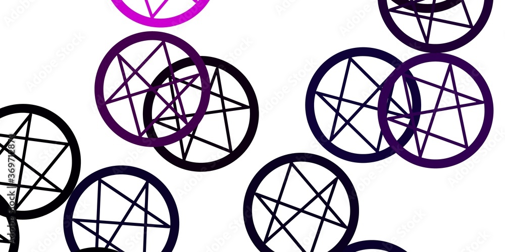 Light Pink vector background with occult symbols. Light Pink vector background with occult symbols.