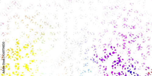 Light multicolor vector texture with memphis shapes.