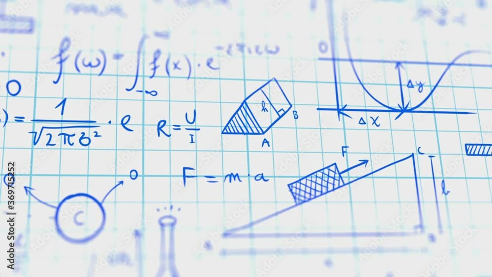 Formulas Written In A Notebook, Slider Shot Formulas Written In A Notebook, Slider Shot