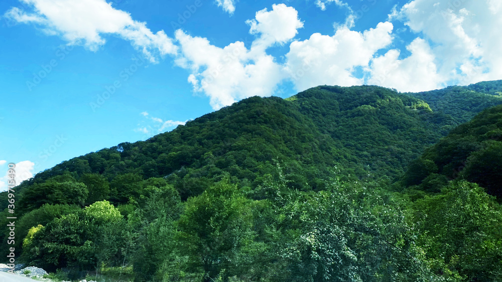 Fototapeta premium Travel to the mountainous region of Georgia