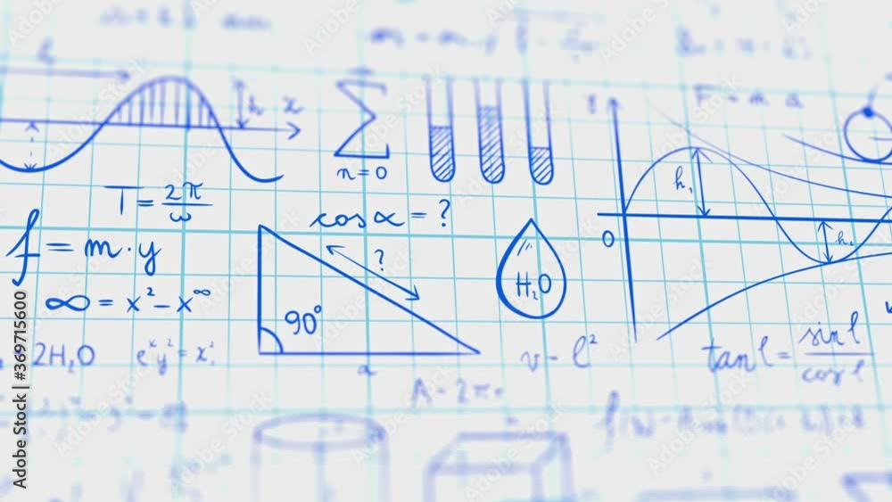 Formulas Written In A Notebook, Slider Shot Formulas Written In A Notebook, Slider Shot