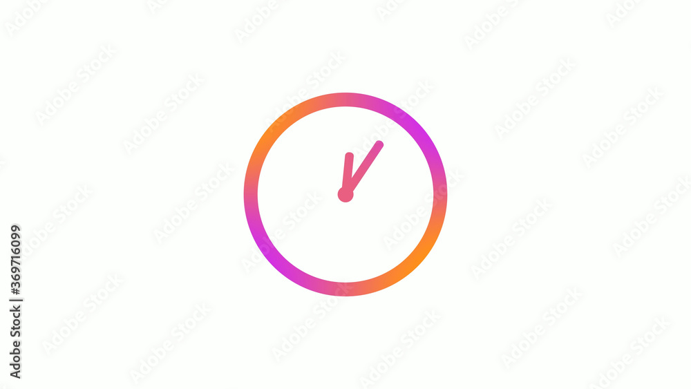 Amazing counting down clock icon on white background,Clock icon Amazing counting down clock icon on white background,Clock icon