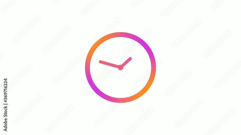 Amazing counting down clock icon on white background,Clock icon Amazing counting down clock icon on white background,Clock icon