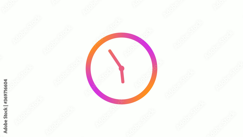 Amazing counting down clock icon on white background,Clock icon Amazing counting down clock icon on white background,Clock icon