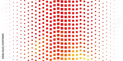 Light Orange vector background with rectangles. Abstract gradient illustration with colorful rectangles. Pattern for websites, landing pages.