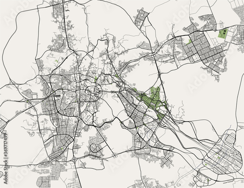 map of the city of Mecca, Saudi Arabia