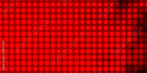 Light Orange vector background with circles. Glitter abstract illustration with colorful drops. Pattern for booklets, leaflets.