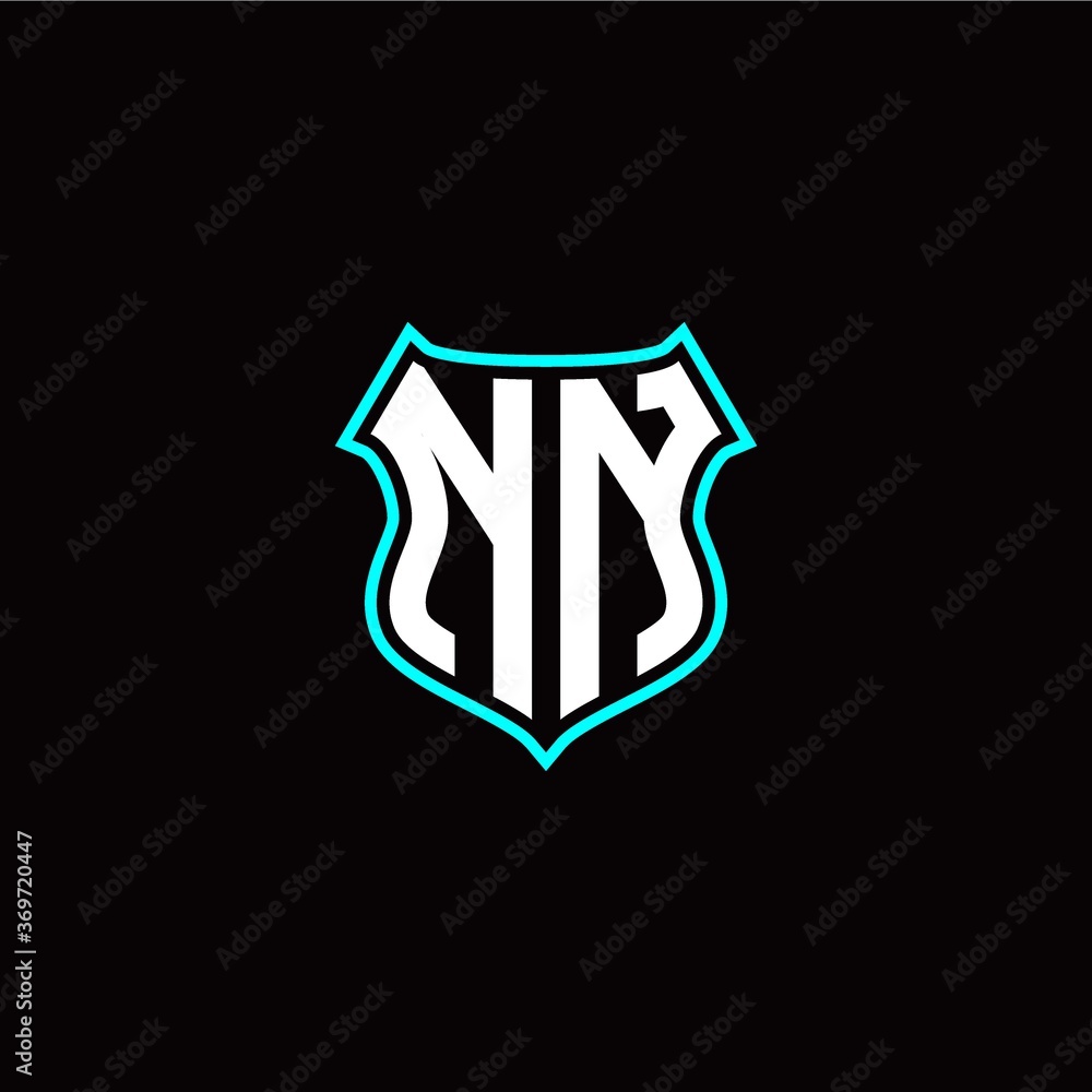N N initials monogram logo shield designs modern N N initials monogram logo shield designs modern