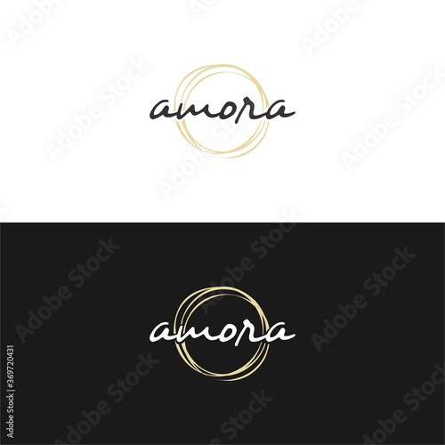 Elegant Circle Boutique Logo Design Vector