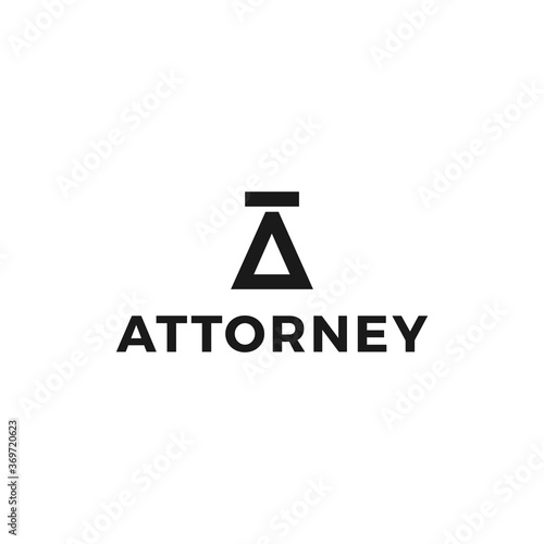 Balance A Letter Attorney Law Logo Design Idea
