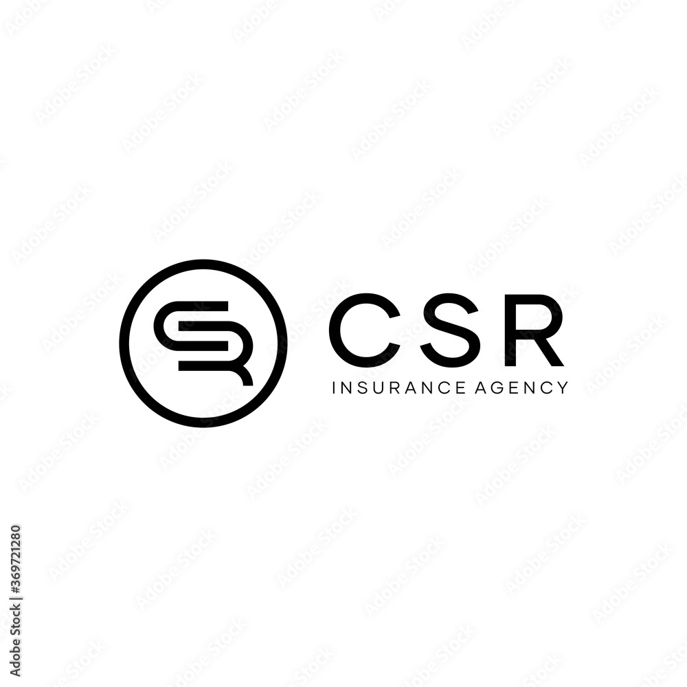 CSR Insurance Logo design Template CSR Insurance Logo design Template
