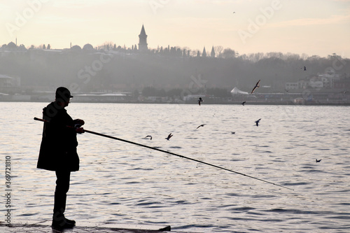 Fishing at the golden horn