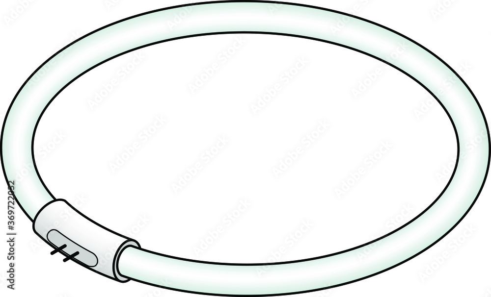 Fototapeta premium A circular fluorescent tube / bulb.