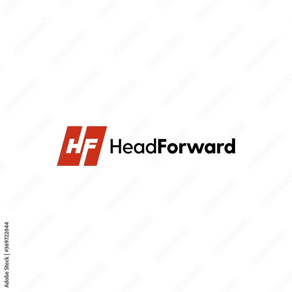 HF Letter Head Forward Logo Vector