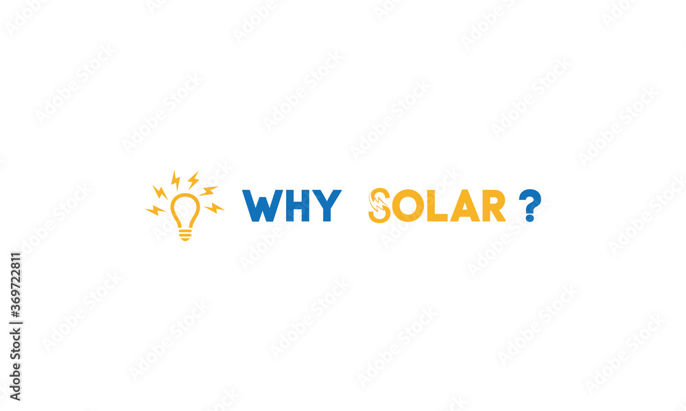 Fototapeta premium why solar logo