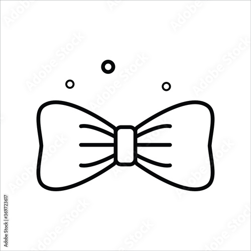 Bow Tie Lifestyle Sparkle Line Icon Illustration Creative Design Vector