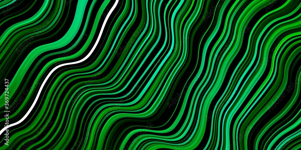 Dark Green vector background with curved lines. Brand new colorful illustration with bent lines. Pattern for websites, landing pages. Dark Green vector background with curved lines. Brand new colorful illustration with bent lines. Pattern for websites, landing pages.