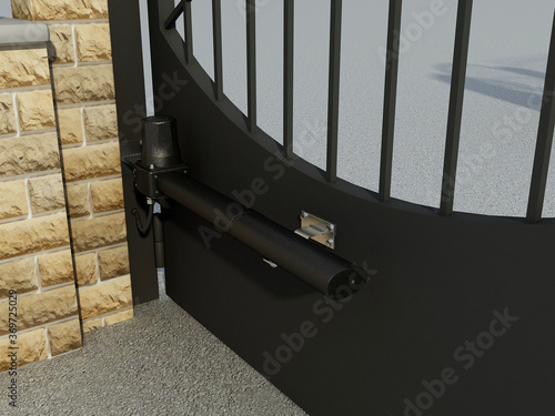 Gate with an electro closer