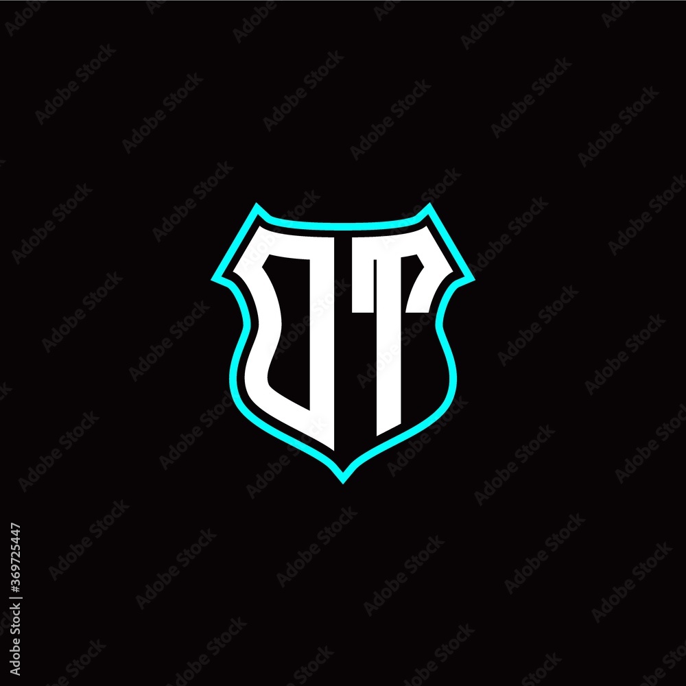 O T initials monogram logo shield designs modern