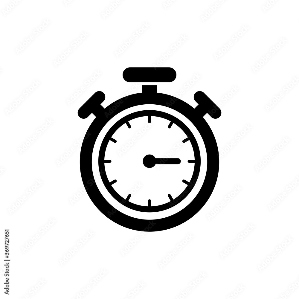 Stopwatch Timer Icon Vector Illustration Stopwatch Timer Icon Vector Illustration
