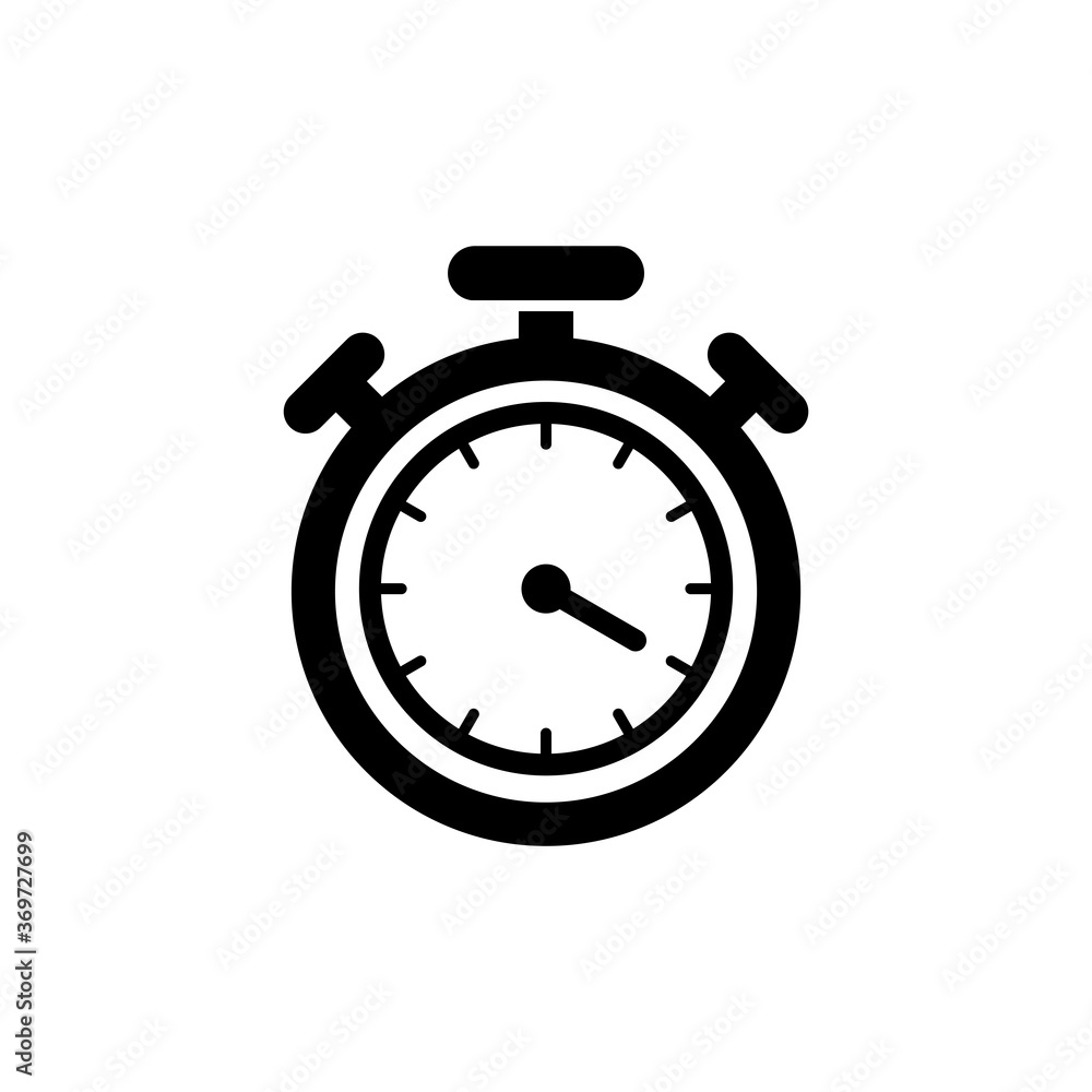Stopwatch Timer Icon Vector Illustration Stopwatch Timer Icon Vector Illustration