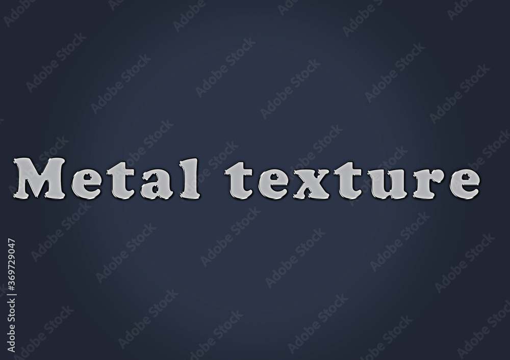 Metal texture background creative text