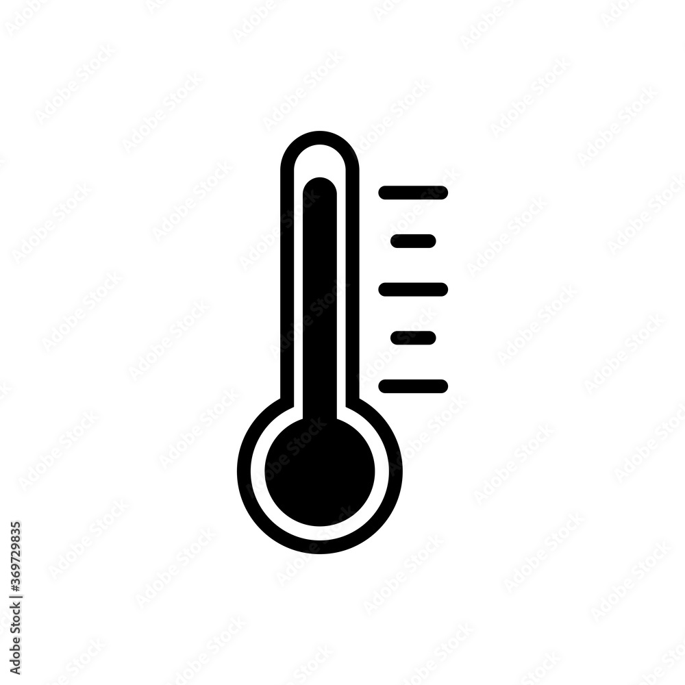 Temperature Thermometer Icon Vector Illustration
